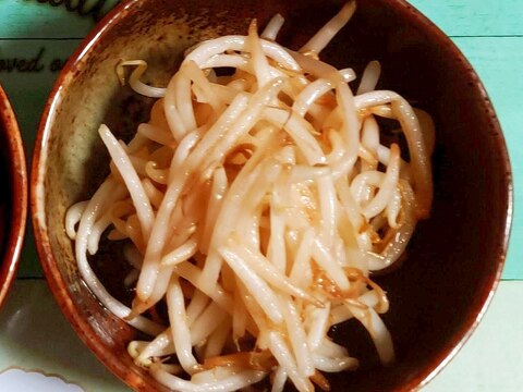 緑豆もやしのレンチン根こんぶ茶ナムル